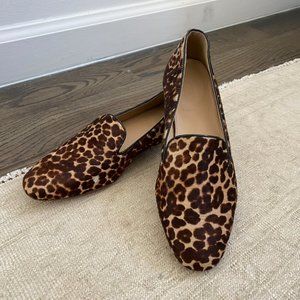 J. Crew | Darby Calf Hair Leopard Print Loafers size 6.5